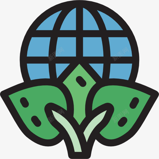 生态图标png_新图网 https://ixintu.com 叶 在世界范围内 地图和位置 地球 植物 生态 生态环境 自然