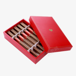 筷子盒红色礼物高清图片