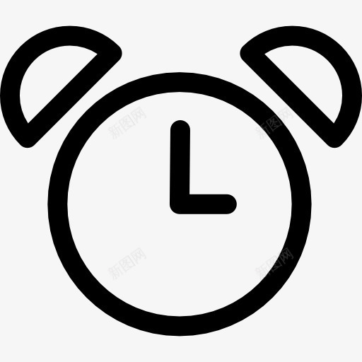 闹钟的旧标图标png_新图网 https://ixintu.com 工具 工具和用具 报警 时钟 老工具 轮廓 醒来 闹钟