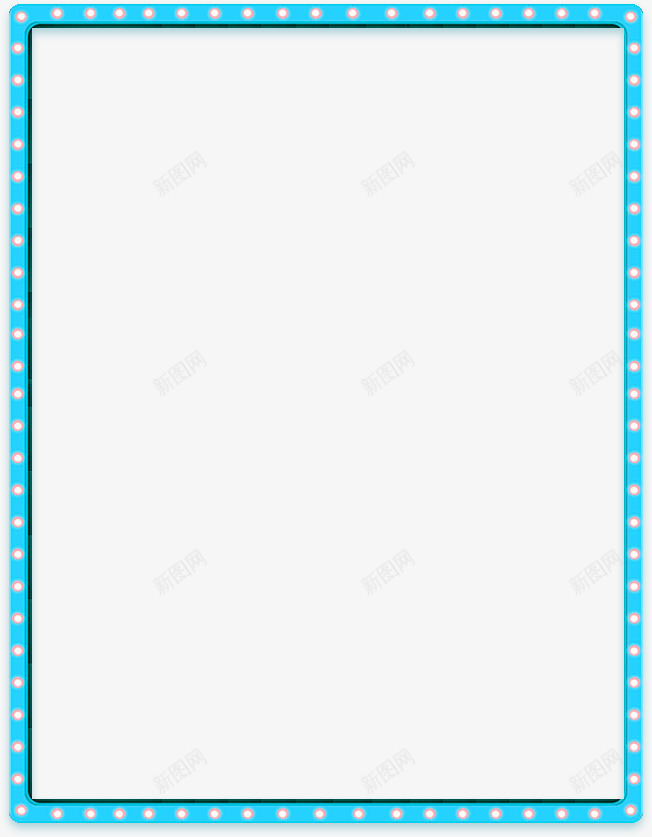 蓝色清新框架边框纹理png免抠素材_新图网 https://ixintu.com 免抠PNG 框架 清新 蓝色 边框纹理