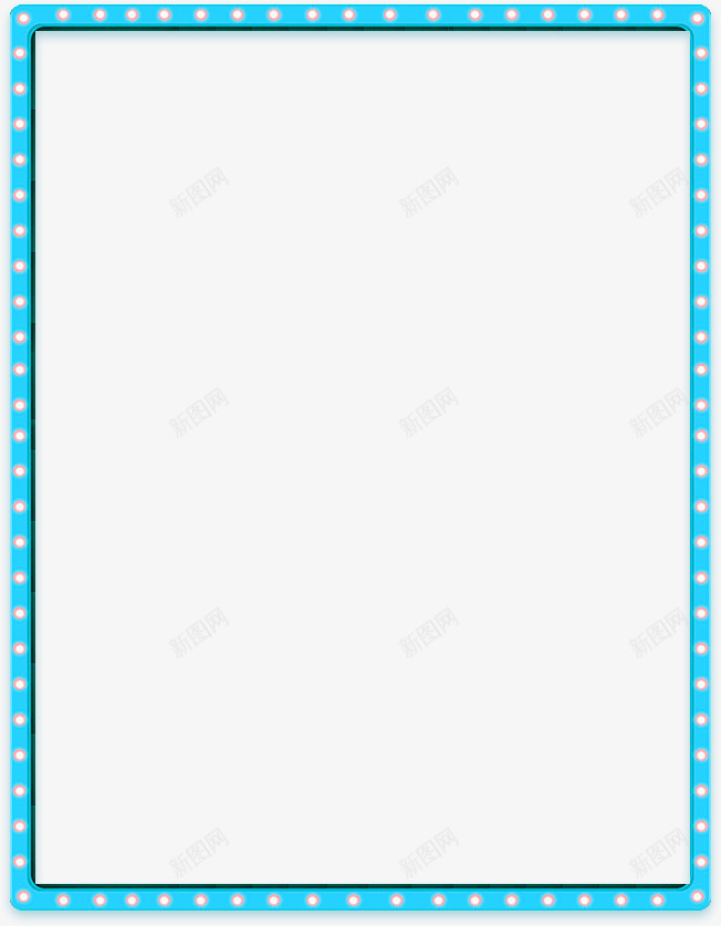 蓝色清新框架边框纹理png免抠素材_新图网 https://ixintu.com 免抠PNG 框架 清新 蓝色 边框纹理
