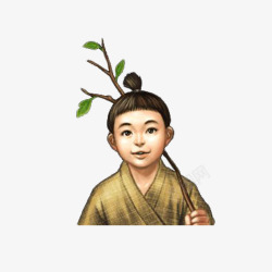 神秘的古代男子素材