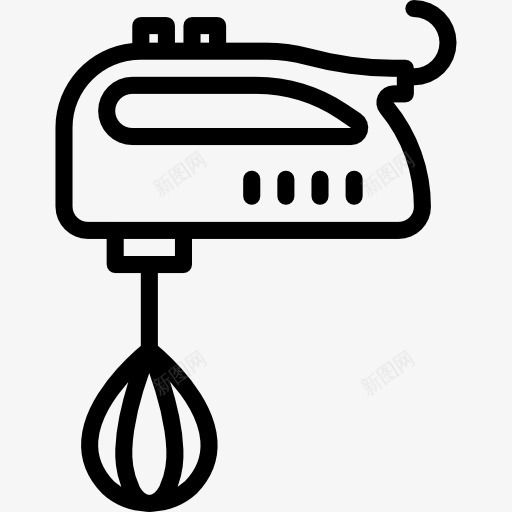 搅拌机图标png_新图网 https://ixintu.com 厨具 厨房组 工具和用具 技术 搅拌 搅拌机