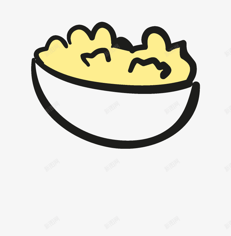 卡通手绘厨房用品图标png_新图网 https://ixintu.com 创意 动漫动画 卡通 厨房用品图标 手绘 食品