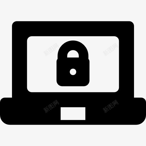 笔记本电脑图标png_新图网 https://ixintu.com 块 安全挂锁 屏幕锁 笔记本电脑 计算机技术
