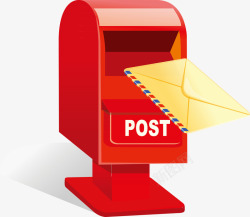 邮件箱信件通信元素素材