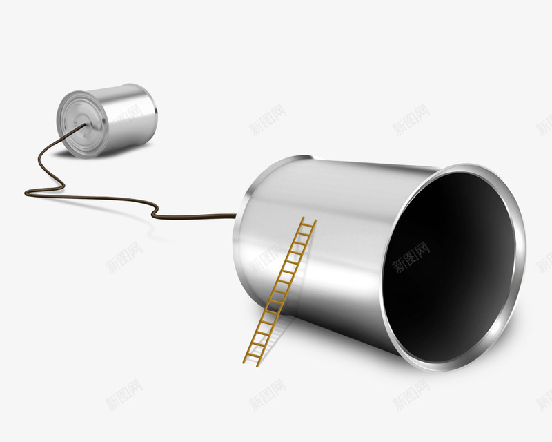 楼梯铁桶psd免抠素材_新图网 https://ixintu.com 楼梯 电话线 走 连接线 铁桶