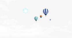 云和热气球云和热气球元素高清图片