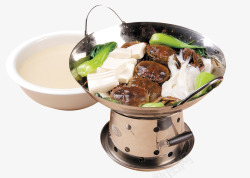 豆腐锅籽蟹银鱼豆腐锅高清图片