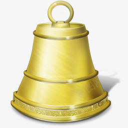 金色铃铛装饰图标图标