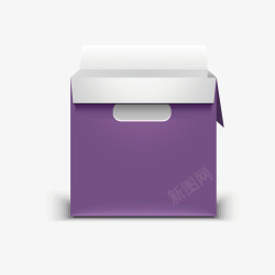 紫色纸箱纸箱矢量图高清图片