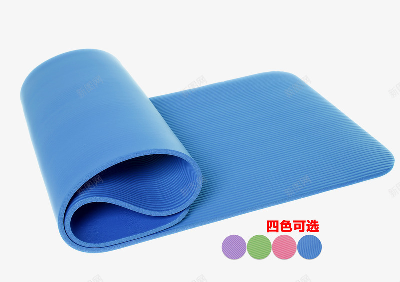 蓝色瑜伽垫png免抠素材_新图网 https://ixintu.com 产品实物 健身 天然橡胶 橡胶材质 瑜伽垫 蓝色