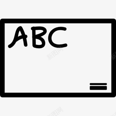 黑板上的字母ABC图标图标
