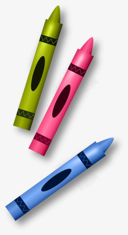 多彩蜡笔补习班画画工具彩色蜡笔高清图片