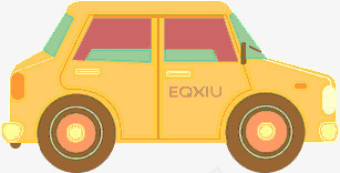 卡通汽车png免抠素材_新图网 https://ixintu.com 卡通轿车 小车 汽车 车子