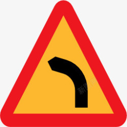 路的迹象象形图路迹象危险的弯曲来左sy图标高清图片