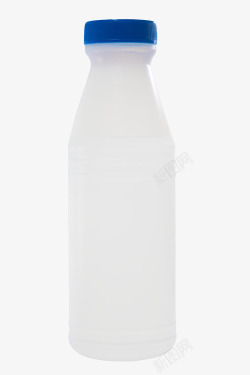 白色解渴蓝色盖子的塑料瓶饮用水素材
