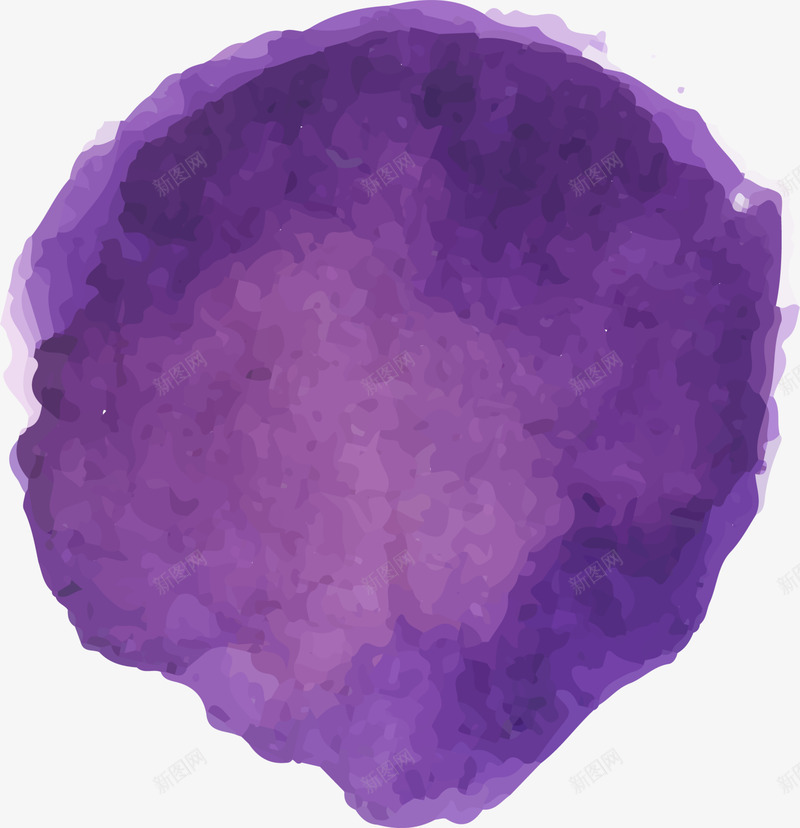 紫色清新水彩png免抠素材_新图网 https://ixintu.com 斑斓涂料 画画 紫色水彩 绘画 美术 颜料
