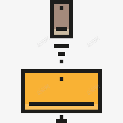 连接图标png_新图网 https://ixintu.com 屏幕 智能手机 监视器 计算机 连接 通讯设备