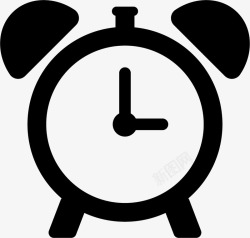 双耳式闹钟双耳闹钟矢量图图标高清图片