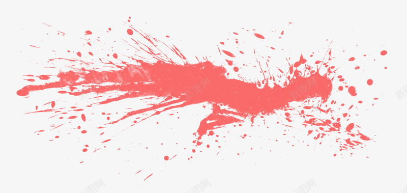 泼洒的粉色颜料png免抠素材_新图网 https://ixintu.com 水彩 泼洒水彩 粉色 装饰 颜料