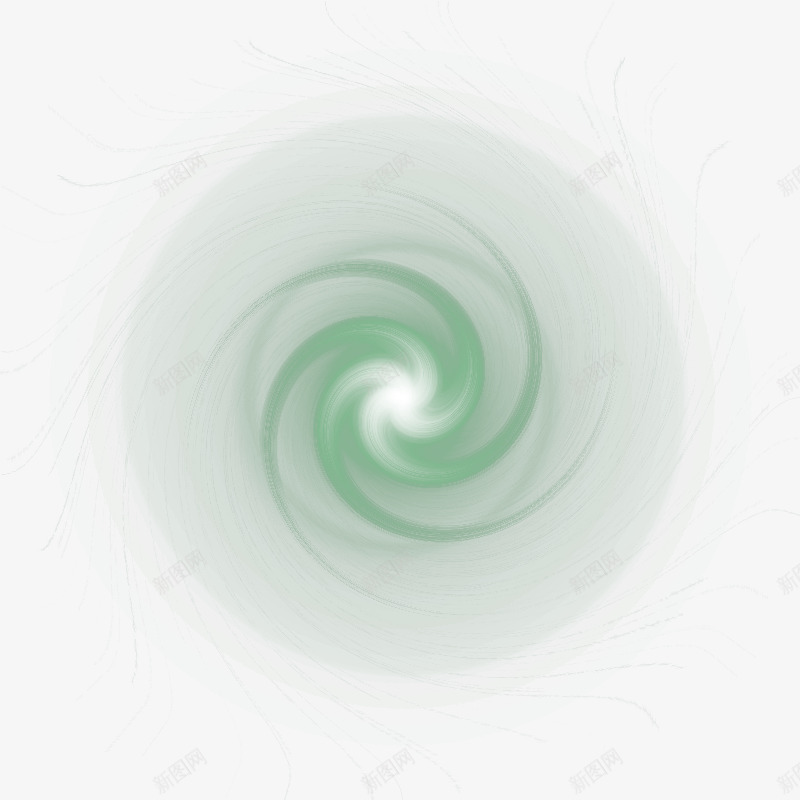 绿色漩涡光效效果元素png免抠素材_新图网 https://ixintu.com 光效 免抠PNG 效果元素 漩涡 绿色