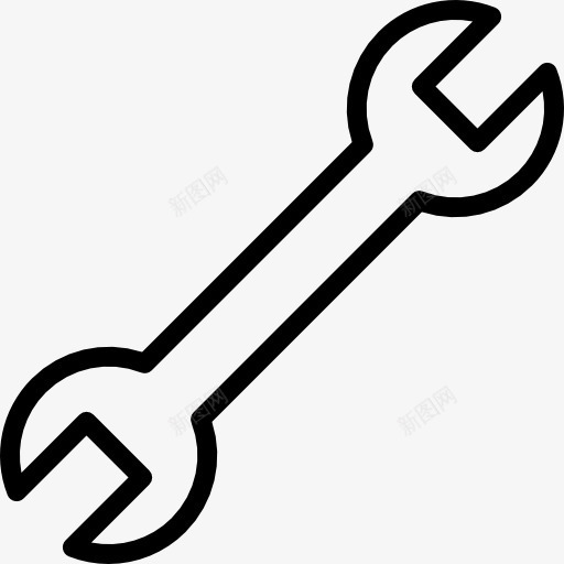 扳手图标png_新图网 https://ixintu.com 器皿 家电修理 工具 建筑工具 扳手 改进 编辑工具 车库