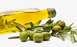 有机橄榄油橄榄油瓶高清图片