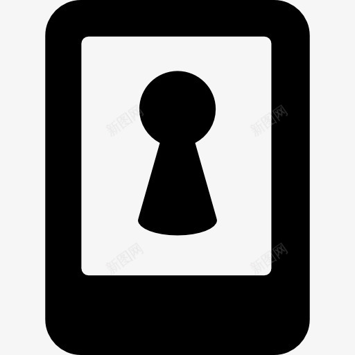 手机锁图标png_新图网 https://ixintu.com 安全 工具 手机 接口 电话 符号 钥匙孔 钥匙锁 锁