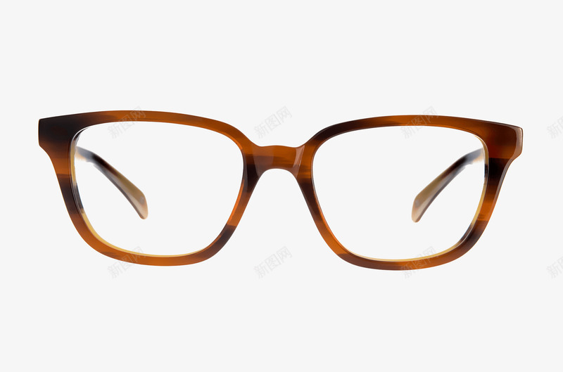 眼镜png免抠素材_新图网 https://ixintu.com 框架镜 眼镜 素材 茶色