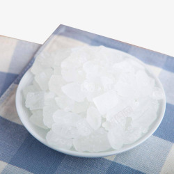 白色单晶冰糖素材