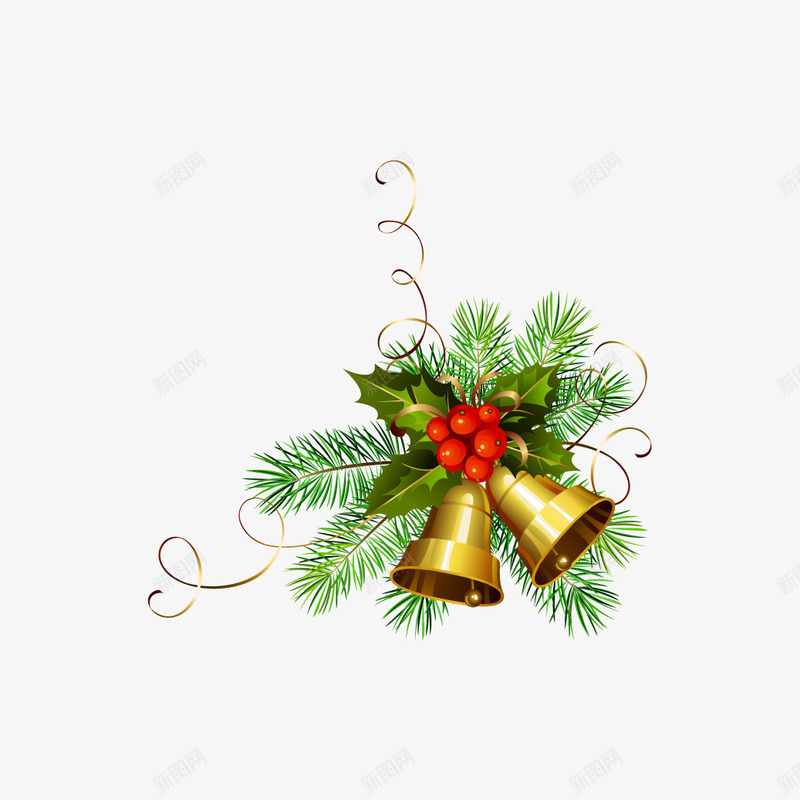 圣诞圣诞树圣诞节铃铛png免抠素材_新图网 https://ixintu.com 圣诞 圣诞树 圣诞节铃铛