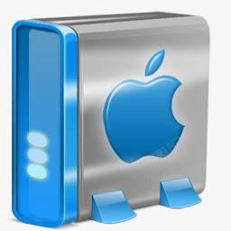 蓝色MAC纯优雅的图标图标