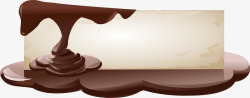 褐色巧克力框架边框纹理素材