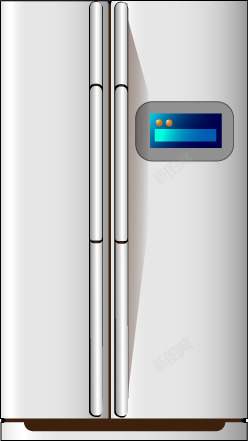 家电电器智能冰箱矢量图素材