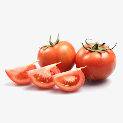 纯天然无公害切开的番茄高清图片