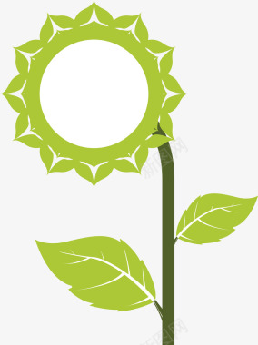 绿色环保花朵图标图标
