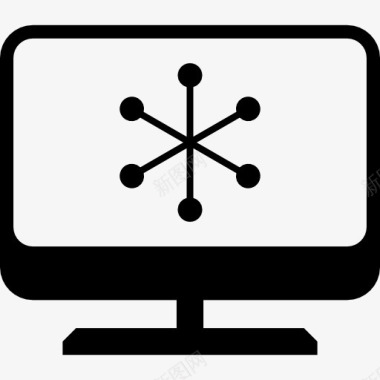 电脑屏幕上用星号图标图标