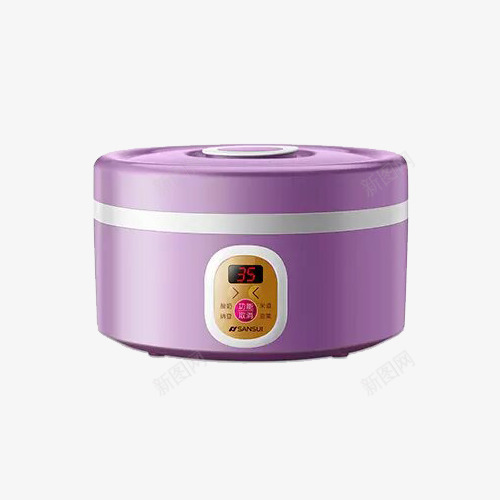 紫色酸奶机png免抠素材_新图网 https://ixintu.com 产品实物 厨房用品 家电 玻璃分杯 紫色 酸奶机