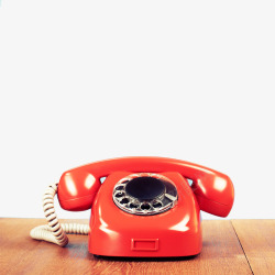 传统电话民国古典红色拨圈有限电话摆件高清图片