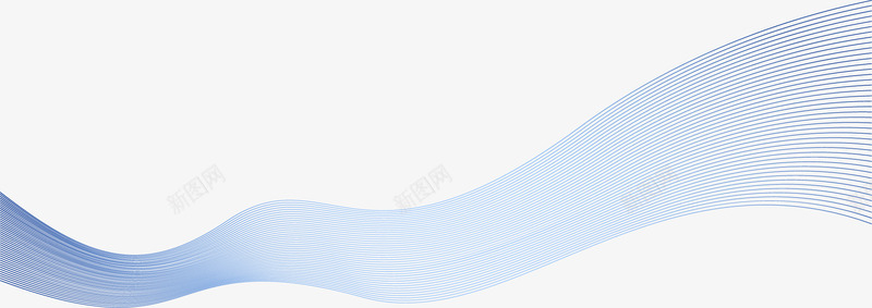 手绘蓝色弧线png免抠素材_新图网 https://ixintu.com 唯美 小清新 弧线 弯曲 手绘 渐变 简约 蓝色