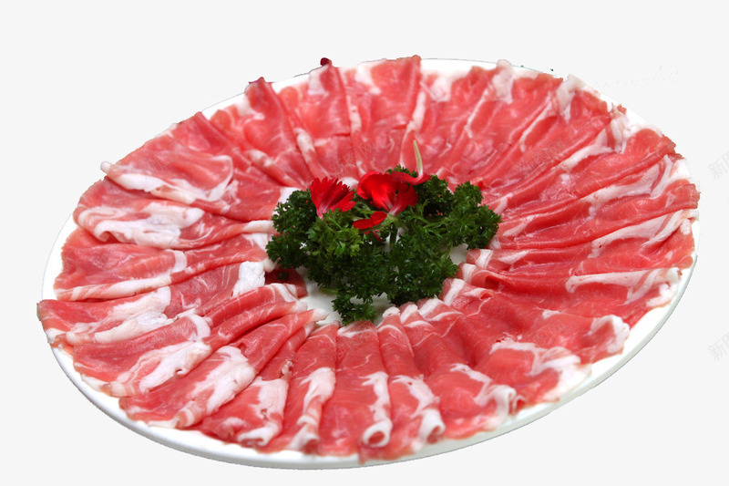 羊肉盘子png免抠素材_新图网 https://ixintu.com 火锅菜品 特色羊肉卷 食物原料 餐饮美食