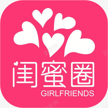 手机闺蜜圈社交logo图标图标
