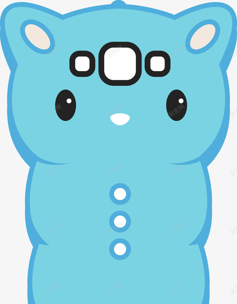 可爱大象手机套png免抠素材_新图网 https://ixintu.com 