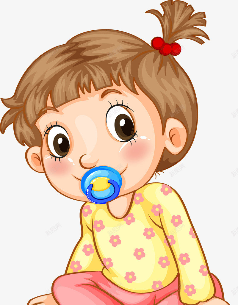 吃奶嘴的小孩png免抠素材_新图网 https://ixintu.com 儿童 儿童海报素材 卡通 小孩 童趣