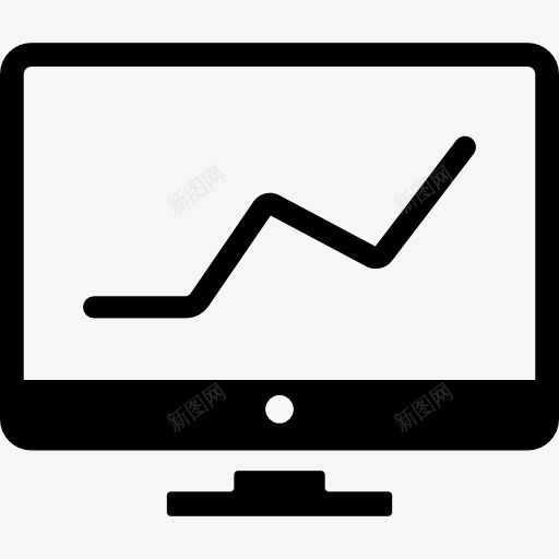 图在屏幕上图标png_新图网 https://ixintu.com 业务 分析 技术 统计 财政增长图