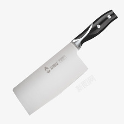 手拿锋利的刀不锈钢厨房菜刀高清图片