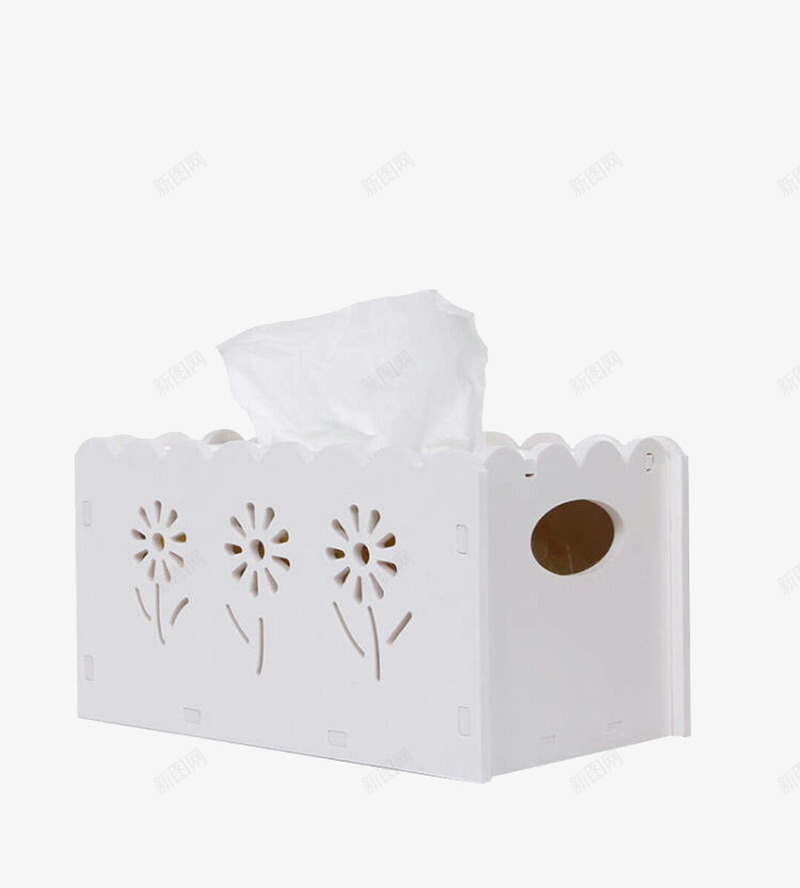 纯白纸巾盒png免抠素材_新图网 https://ixintu.com 产品实物 白色 纯白 纸巾盒