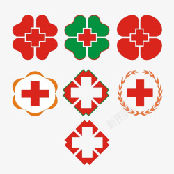 红十字会标识各类红事会标志专用标识图标高清图片