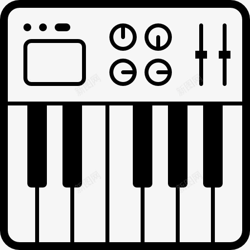 图标png_新图网 https://ixintu.com 乐器 合成器 器官 电子 钢琴 键盘 音乐合成器 风琴